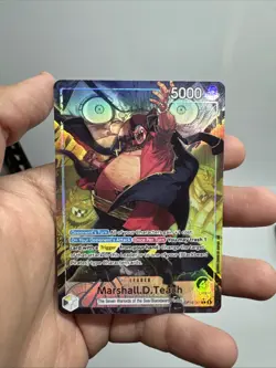 Bandai Marshall D. Teach Leader Alt Art OP16-080 English op16 the time of battle - Image 1