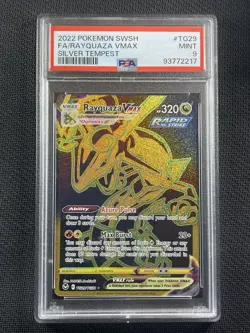 Pokemon Card - PSA9 MINT - Rayquaza Vmax - Silver Tempest - 2022 - TG29/TG30 - Image 1