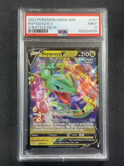Pokemon Card - PSA9 MINT - Rayquaza V - V Battle Deck Promo - 2021 - SWSH147 - Image 1