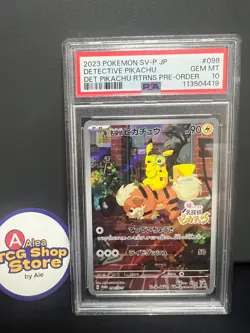 PSA 10 Detective Pikachu 098/SV-P Returns - Pokemon Card Japanese 2023 - Image 1