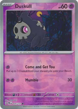 Duskull 035/131 Master Ball Reverse Holo Prismatic Evolutions Pokemon Card NM - Image 1