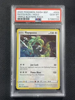 Pokemon Card - PSA10 GEM-MT - Rayquaza Holo - Black Star Promo - 2020 - SWSH029 - Image 1