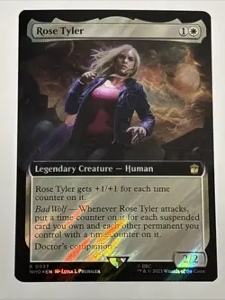 MTG Doctor Who Rose Tyler Extended Art Surge Foil 0937 NM Rare - Image 1