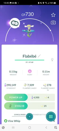 Pokemon Go (Stage 34) Shiny Blue Flabebe ( 40 Shinys ) - Image 2