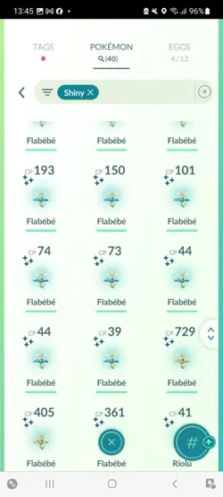 Pokemon Go (Stage 34) Shiny Blue Flabebe ( 40 Shinys ) - Image 5