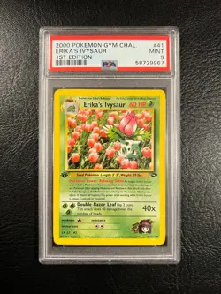 Pokemon Gym Challenge #41 - Erika's Ivysaur - MINT - 1st Edition - PSA 9! - Image 1