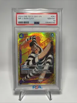 Mr.2.Bon.Kure (Bentham) Bon Clay Extra Booster Memorial Collection Secret PSA 10 - Image 1