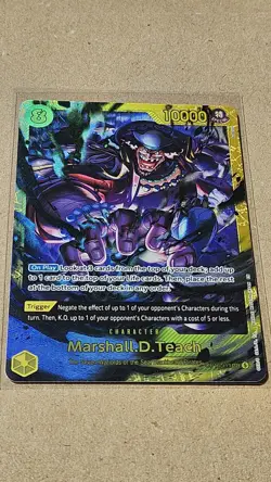 Marshall.D.Teach (119) OP16-119 SEC The Time of Battle Foil One Piece TCG CCG - Image 1
