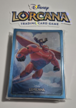 Disney Lorcana Baymax Armored Companion Foil Sleeves Nationals Prize New - Image 2