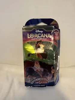 Disney Lorcana TCG: Shimmering Skies Sealed Starter Deck - Emerald & Steel - Image 1