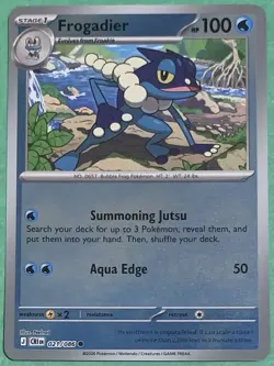 Pokemon Chaos Rising Frogadier 21/86 Reverse Holo TCG Pokemon Card - Image 1