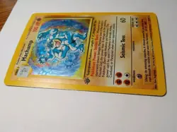 Machamp pokemon card *1st edition* *Holographic* 8/102 Rare - Image 5