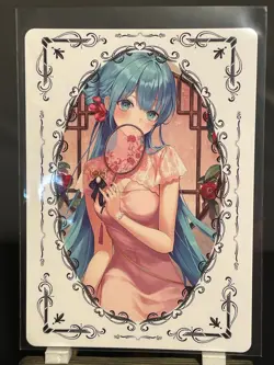 Goddess Story CCG Holo Foil Waifu Anime ZR Signature Cards - Hatsune Mkiu - Image 2