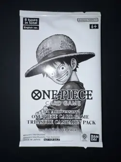 One Piece Card Game ENGLISH 3rd Anniversary! Treasure Campaign Promo Pack SEALED - Image 1