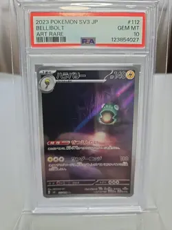 PSA 10 Bellibolt 112/108 AR Ruler of the Black Flame sv3 Japanese Pokemon Card - Image 1
