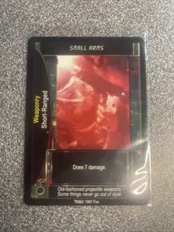 Aliens vs Predator CCG Small Arms Rare Promo Card, Vintage 1997 - Image 1