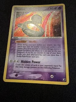 Pokemon Unown B/28 EX Unseen Forces Holo Rare Basic 60 HP Card 2005 LP/MP - Image 2