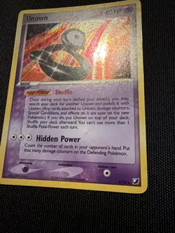 Pokemon Unown B/28 EX Unseen Forces Holo Rare Basic 60 HP Card 2005 LP/MP - Image 3