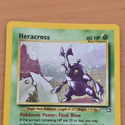 Heracross 6/111 Neo Genesis Holo Rare Unlimited English Pokemon Card - Image 3