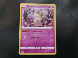 Mimikyu 081/189 Cosmos Holo Promo Pokemon Card NM - Image 1