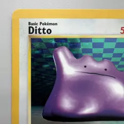 Ditto 3/62 Pokemon Fossil Unlimited Holo Rare Vintage WOTC MP TCG Card - Image 3