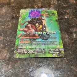 Dark Broly & Paragus the Corrupted Leader Foil Dragon Ball Super Card Game | NM - Image 4