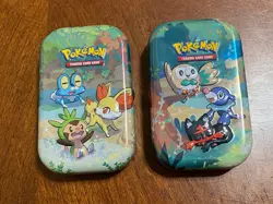 Pokemon Card TCG Trading Card Game: 2 EMPTY Celebrations Mini-Tins - Image 1