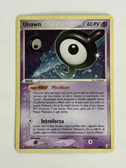 Unown J/28 Italian Holo Rare Pokemon Card EX Unseen Forces 2006 - Image 1