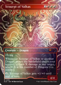 Scourge of Valkas (Rainbow Foil) -Foil Near Mint MTG Secret Lair - Image 1