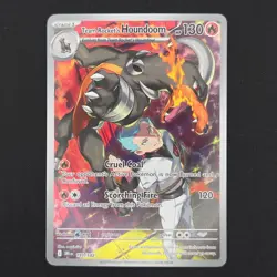 Pokemon TCG Card Team Rocket's Houndoom 191/182 Destined Rivals IR - NM - Image 1