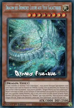Yu-Gi-Oh ! Dragon des Dernieres Lueurs Aux Yeux Galactiques RA01-FR017 VF/SECRET - Image 1