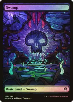 Magic The Gathering MTG SWAMP FULL ART FOIL Dominaria United NM Near Mint - Image 1