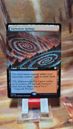 MTG Turbulent Springs #0105 Extended Art Non-Foil Secrets of Strixhaven SOC - Image 1