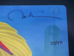 MTG The Threat Lord of Atlantis Signed By Melissa Benson Limited Edition Playmat - Image 2