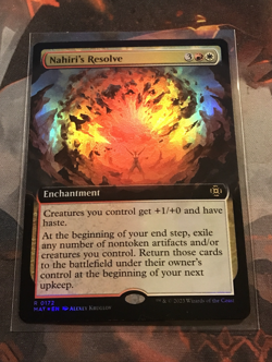 MTG Nahiri's Resolve FOIL Extended Art Aftermath MAT 0172 NM - Image 1