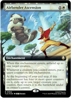 Airbender Ascension (Extended Art Foil) 0364 Avatar: The Last Airbender TLA MTG - Image 1