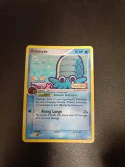 Omanyte 60/92 EX Legend Maker Stamped Reverse Holo Pokemon - Image 1