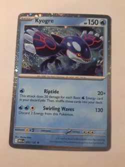 Kyogre 034/132 Cosmos Holo NM -Pokemon Card- Mega Evolutions Promo - Image 1