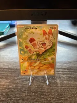 Scorbunny 225/217 Ascended Heroes Pokemon TCG Illustration Rare NM - Image 1