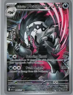 Galarian Obstagoon 245/217 Illustration Rare Ascended Heroes Pokemon Near Mint - Image 1