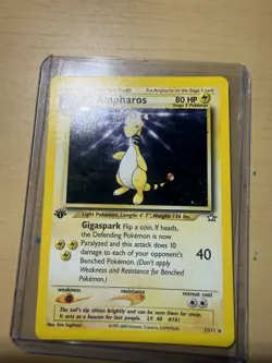 Pokemon Neo Genesis Ampharos 1/111 [1st Edition] - Neo Genesis - Image 1