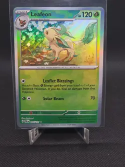 Pokemon TCG - Pokeball Holo Leafeon 5/131 - Prismatic Evolutions NM - Image 1
