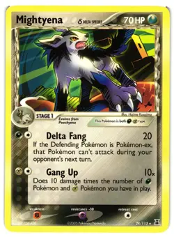Pokemon TCG Mightyena Delta Species 24/113 Delta Species Regular VLP - Image 1