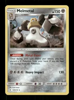 Pokemon Blister Exclusives #129/214 Melmetal Promo Cosmos Holo - Image 1