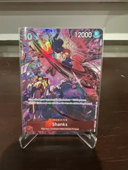 One Piece Card Game-Shanks Alt Art 2nd Anniversary Set Op09-004 English - Image 1