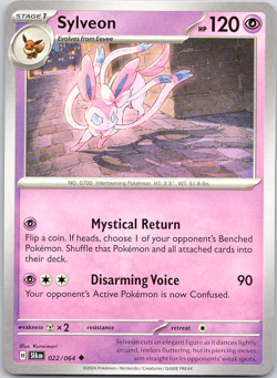 Pokemon Sylveon 22/64 Shrouded Fable Uncommon Normal NM TCG - Image 1