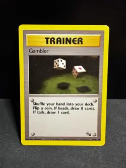 Pokemon TCG | Gambler - 60/62 | Fossil Set Regular | NM - Image 1