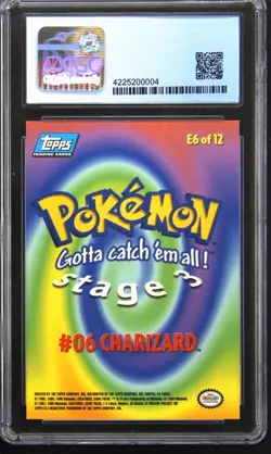 1999 TOPPS POKEMON THE FIRST MOVIE 1ST PRINT SILVER FOIL CHARIZARD CGC 7.5 - Image 2