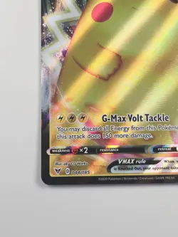 Pikachu VMAX 044/185 SWSH04: Vivid Voltage Ultra Rare Pokemon 2020 NM - Image 5
