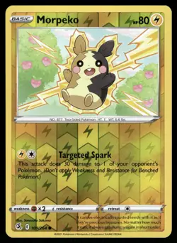 Morpeko 109/264 Reverse Holo Fusion Strike Pokemon NM - Image 1